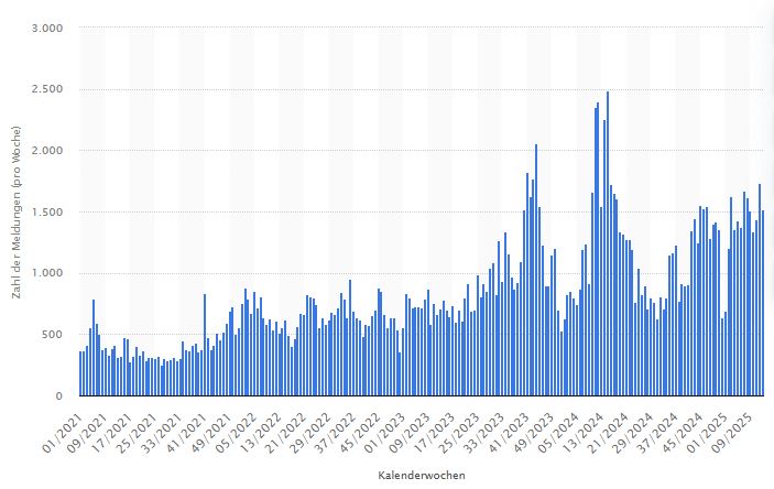 Grafik: Statistiken zu Cyberangriffen Schweiz